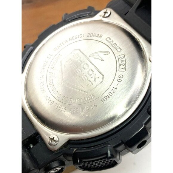 Casio Men's Watch G-Shock GD120CMB Quartz Black Resin Quartz Digital 3427 - Picture 6 of 14